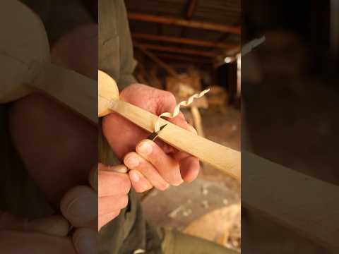 Have a beautiful day ☀️ Here I carve some beech wood with my hand tools and make a cooking spoon