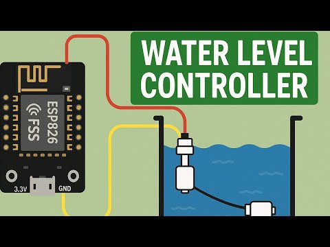 Automatic Water Level Controller using ESP8266 & Arduino