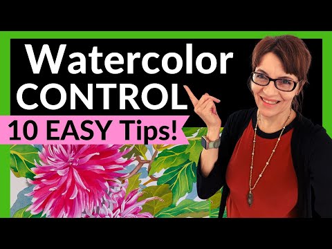 CONTROL your Watercolor Paint like a Professional! (My Top 10 EASY Tips)