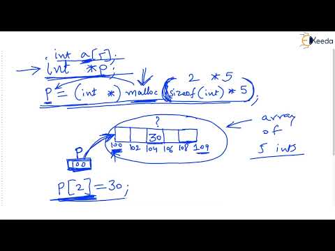 Create Array using Malloc | Pointers in C | Data Structure Using C