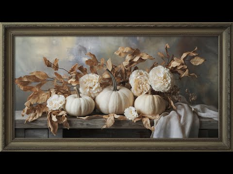 Fall pumpkins | screensaver | pumpkin paintings | autumn art for Frame TV | Smart TV background