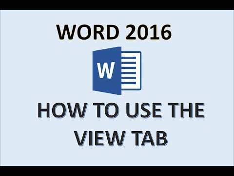 Word 2016 - View Tab - How to Use Print Layout, Outline, Draft, and Read Mode Views in Microsoft MS