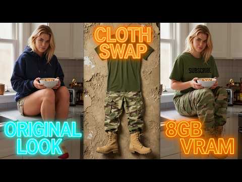 Cloth Swap on 8GB VRAM: Flux 2 Klein 9b 👗 ComfyUI Workflow