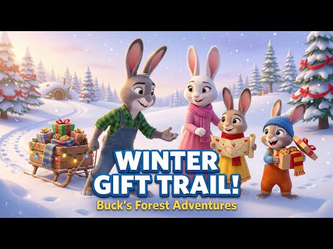 Buck’s Forest Adventures – Winter Gift Trail of Kindness! 🌲❄️ Safe Winter Cartoon for Kids