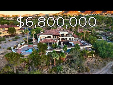 Inside a $6,800,000 Las Vegas MEGA MANSION with 2 Pools, a Bridge, and 4 Levels!