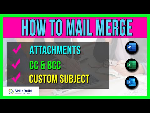 🔥 How to Mail Merge with Attachments, CC, BCC, & Custom Subject – using Word, Excel, & Outlook