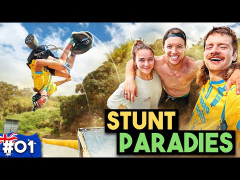 BACKFLIP mit DREIRAD über XXL-Rampe?! | Besuch beim BESTEN Extremsportler! | Down Under - Folge 1 🇦🇺