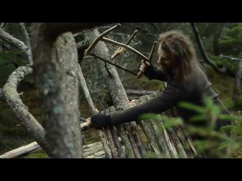 Bushcraft trip - making A-frame shelter - permanent a-frame camp series [part 1]