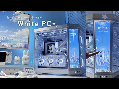 Building My Aesthetic White PC🤍 | HYTE Y70 Touch Infinite