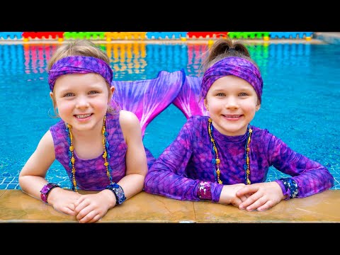 Meerjungfrauen im Schwimmbad