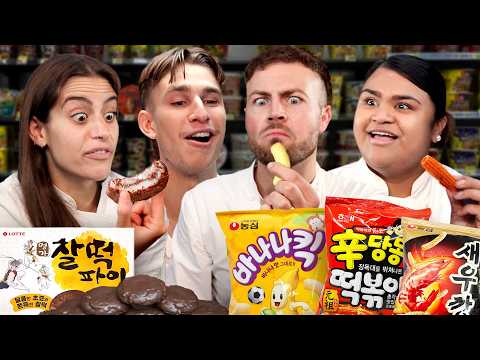 British Chefs try Korean Snacks for the first time! (ft. Fallow)