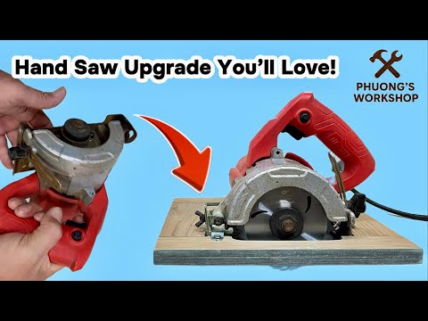  Handheld Saw Upgrade! A Simple Stand That Makes It Much Easier!