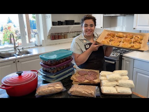 Filling My Freezer with 28 Homemade Freezer Meals All From Scratch!