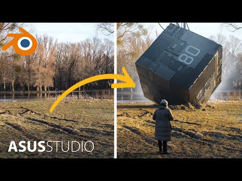 КАК РЕАЛИСТИЧНО ВПИСАТЬ 3D модель в фото в Blender и Photoshop | ASUS STUDIO
