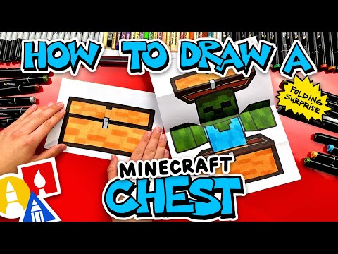 How To Draw A Minecraft Chest Folding Surprise