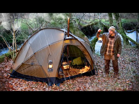 Riverside Camp in an Atlantic Rainforest
