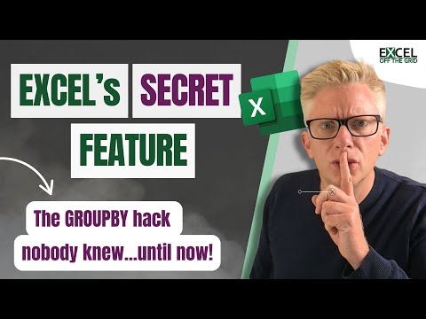 The Excel team kept this SECRET... GROUPBY does more than we think!