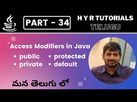 P34 - Access Modifiers in Java | Core Java | Java Programming |