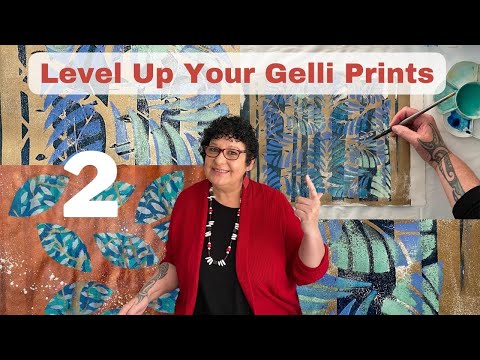 2 Ways To Level Up Your Gelli Prints To Create Multi Layered Abstract Paintings