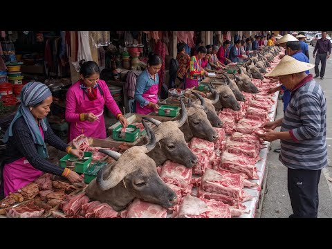 Vietnam's Unique Bridge Market - Buffalo Meat and Local Culture