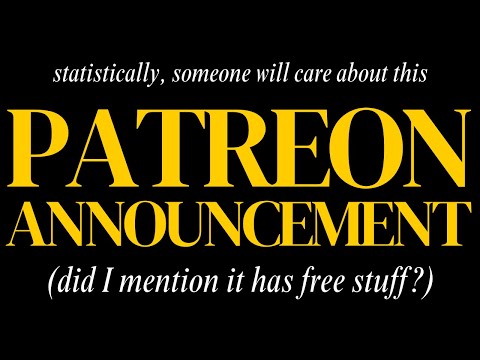 I have a patreon with a bunch of free stuff!