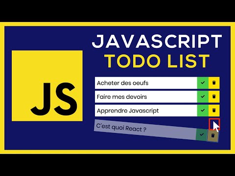 Coder une Todo List en Javascript - Tutoriel