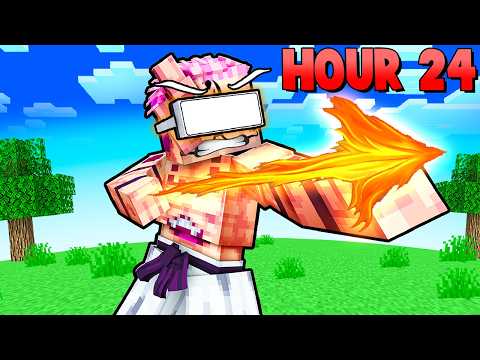 I Survived 24 Hours in JUJUTSU KAISEN VR Minecraft