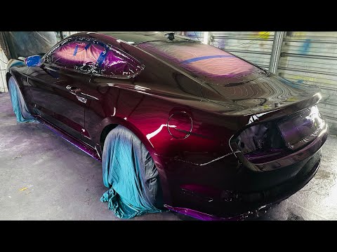 How to spray CANDY Paint Job starting Off OUTSIDE…..