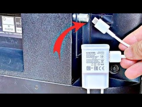 Place your cell phone charger into  your TV and see what appears on the screen