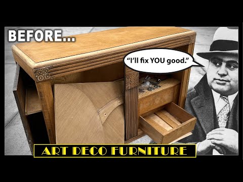 1940s Bar Cabinet POST PROHIBITION Restoration Remake