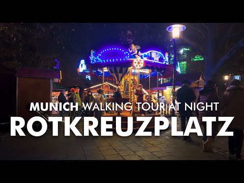 Christmas Market at Night | 4K Munich Walking Tour