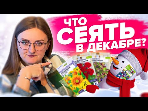 УСПЕЙТЕ ПОСЕЯТЬ В ДЕКАБРЕ! Что посеять в декабре?