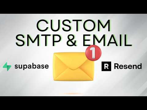 Send Emails with a Custom Domain in Supabase using Resend (Custom SMTP Integration)