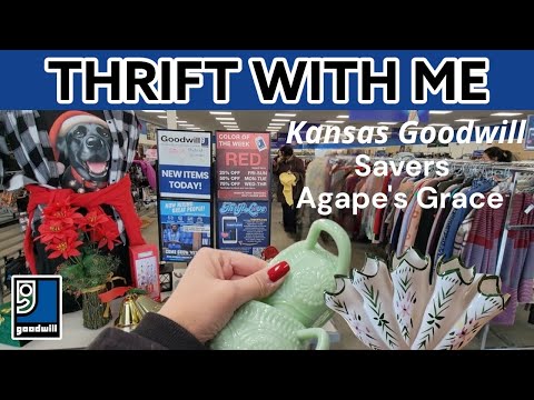 I Would Call This A Success! Goodwill & Savers Thrift With Me! Vintage Home Decor + Santa Rides In!