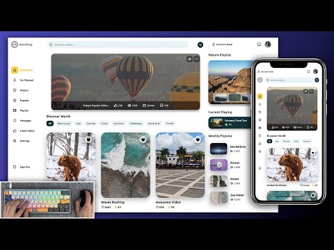 ASMR Programming - Video Sharing Platform UI - No Talking