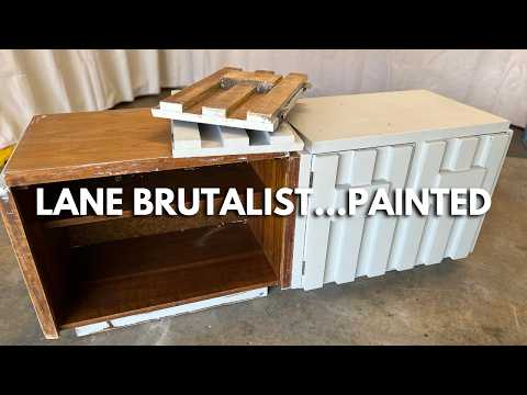 They Painted THESE?! | Saving Vintage Lane Brutalist Nightstands
