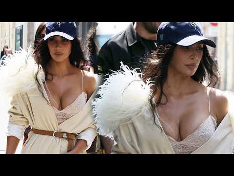 Kim Kardashian was spotted out and about in Paris