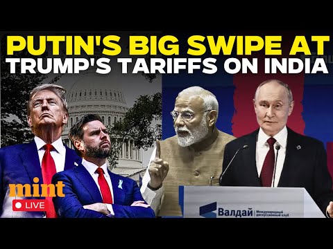 Putin Speech in English Live | Putin Hits Hard At Trump's Tariffs Against India, Praises PM Modi