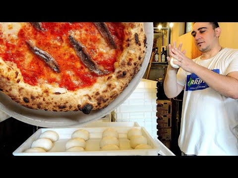 Come si prepara l'impasto nella Pizzeria Sbanco di Roma 🇮🇹 Una pizza Napoletana che fa "crunch"