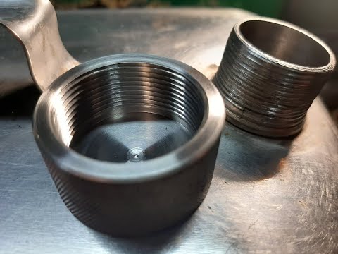 Резьба в упор резцом (как не врезаться в стенку)