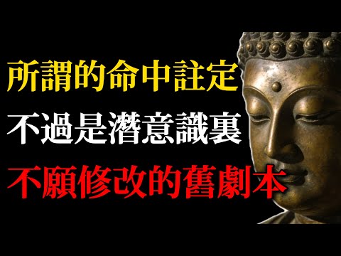 [別再認命了]所謂的「命中註定」，不過是你潛意識裏不願修改的舊劇本！看懂佛學這層真相，剎那間翻轉因果！(唯識宗智慧)#佛學智慧#命中註定#潛意識#改命#因果報應#阿賴耶識#唯識宗#覺醒#心靈成長#佛學