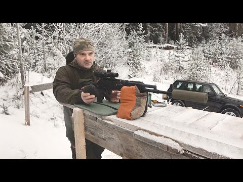 Saiga 308 version 61 demonstrated excellent accuracy of 23 mm for 4 bullets.