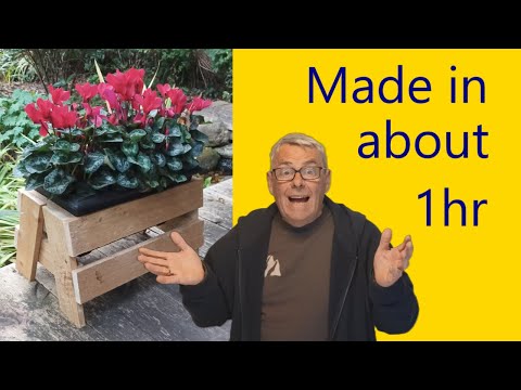 This is worth a 1000 browny points ( low cost and a great gift) using pallet wood to make a Planter