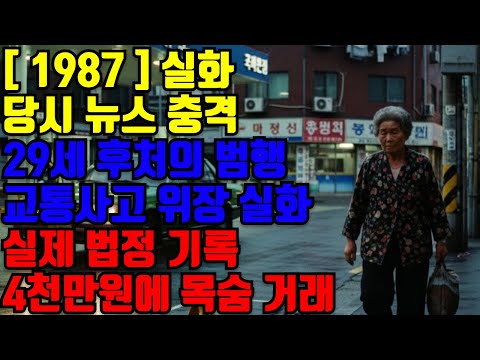 【1987년 실화】미아리 약사 청부살해...29세 후처에게 내려진 사형 선고#실화사연#시니어사연