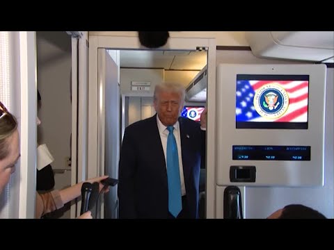UNCUT FEED: President Trump takes questions on Air Force One during Asia trip