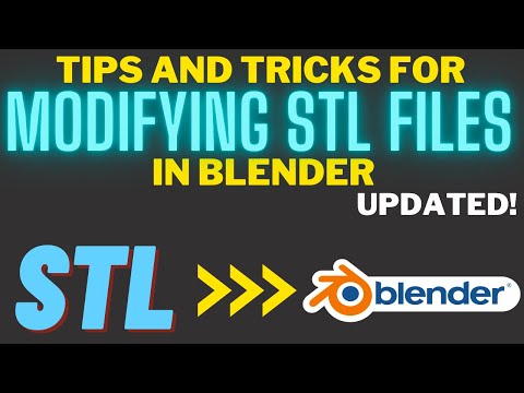 Modifying STL files in Blender