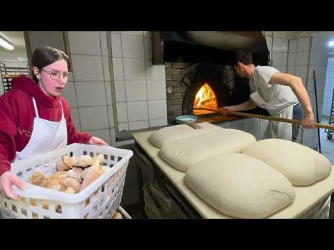 Waking up at 3 AM! Inside a Hidden Bakery at the Foot of the Italian Alps! Bread, Pizza & more