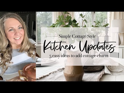 Simple Cottage-Style Kitchen Updates | DIY Faux Beams | 2024