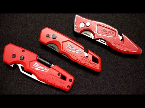 Milwaukee FastBack 1901, 1502, and 1540 EDC Utility Knives Compared
