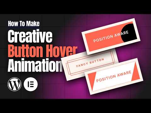 🔥 3 Stunning Elementor Button Hover Effects ~ FREE & Easy!